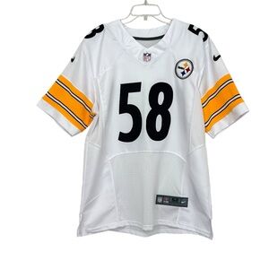 Pittsburg Steelers Jack Lambert Number 58 On Field Football Jersey Short Sleeve